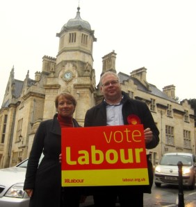 Labour parliamentary candidate, Andy Newman, and Euro candidate Clare Moody, campaigning in Bradford on Avon, Chippenham constituency - copyright Steve Reckless